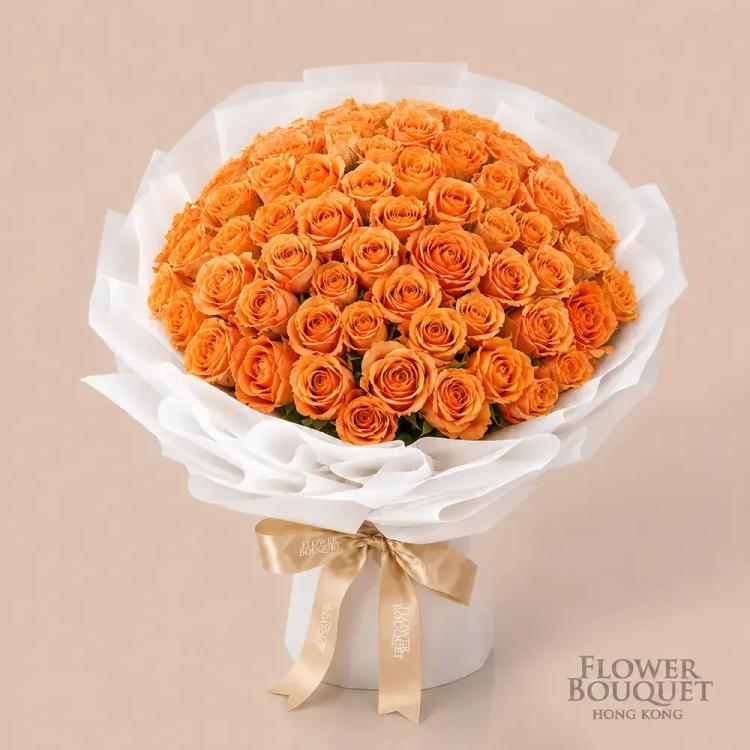 orange-rose-dome-natural-variation-1000